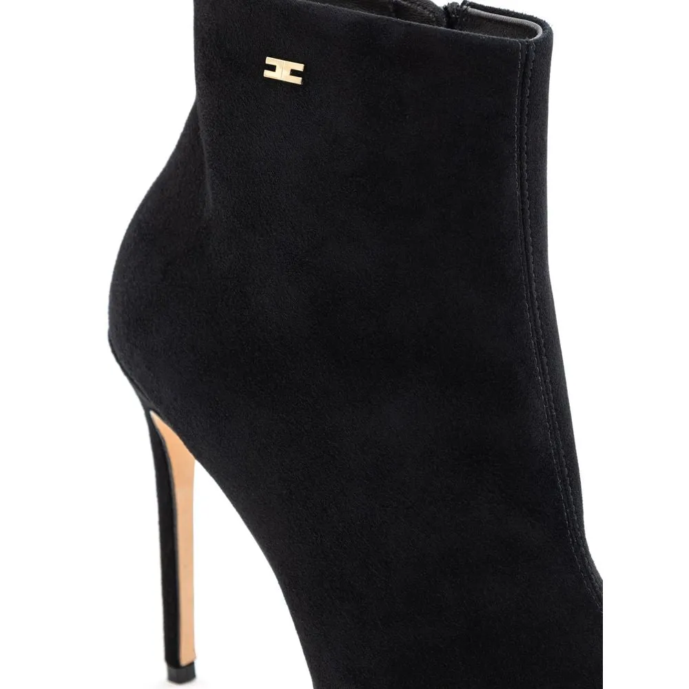 Black Suede Leather Boot