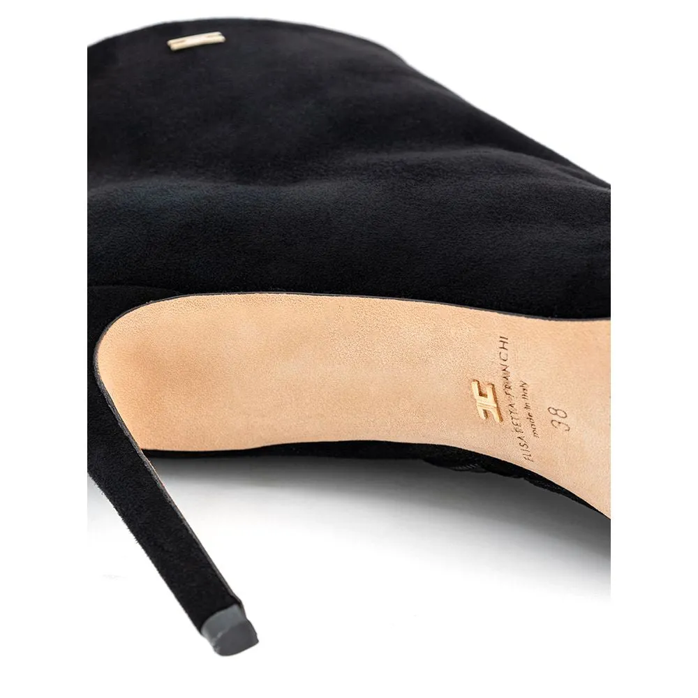 Black Suede Leather Boot