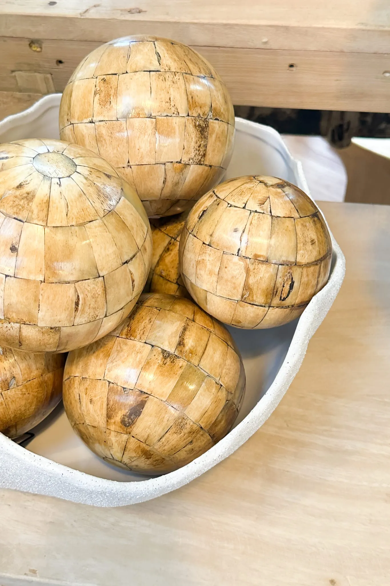 Bone Ball - 10cm - Antique Finish
