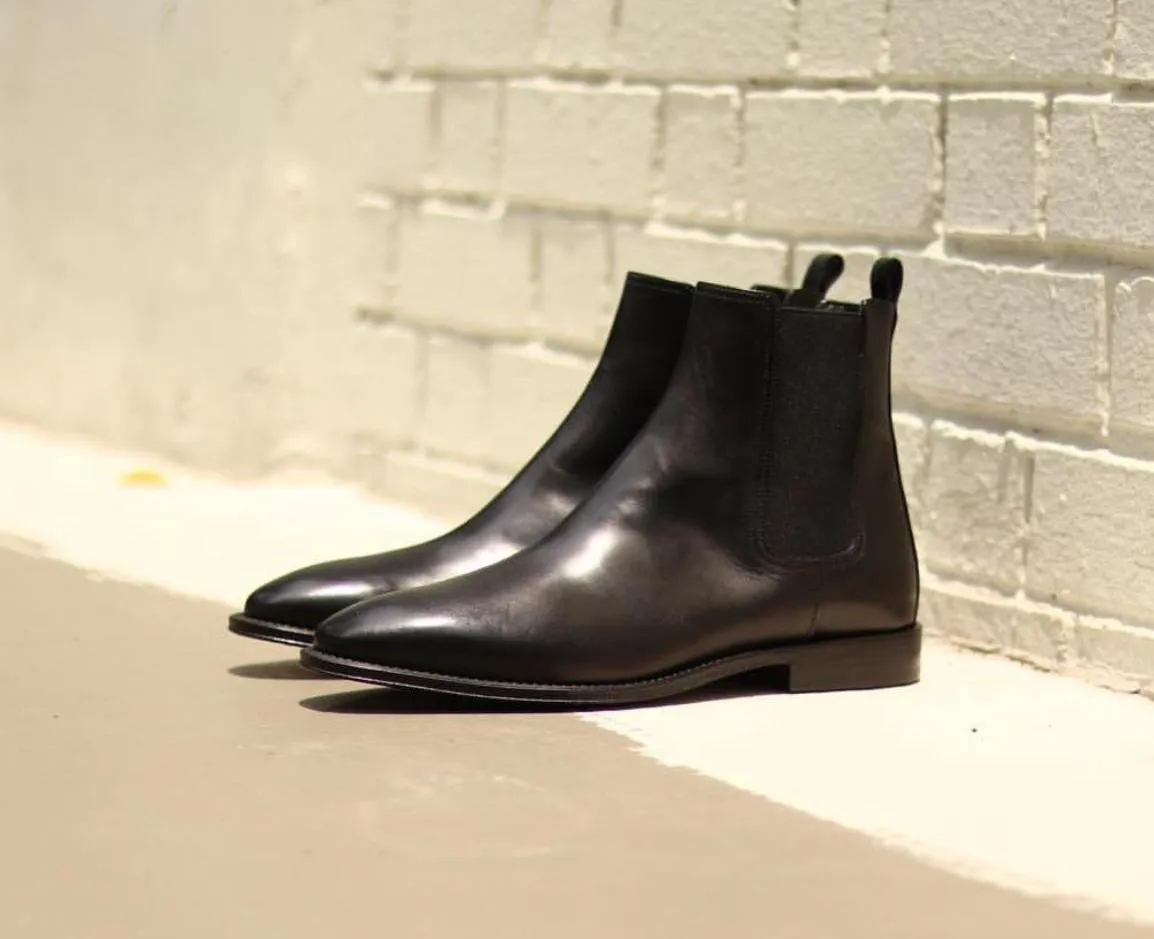 Brand New Men's Chelsea Boot Genuine Calf Bottom Shoes -JonasParamount