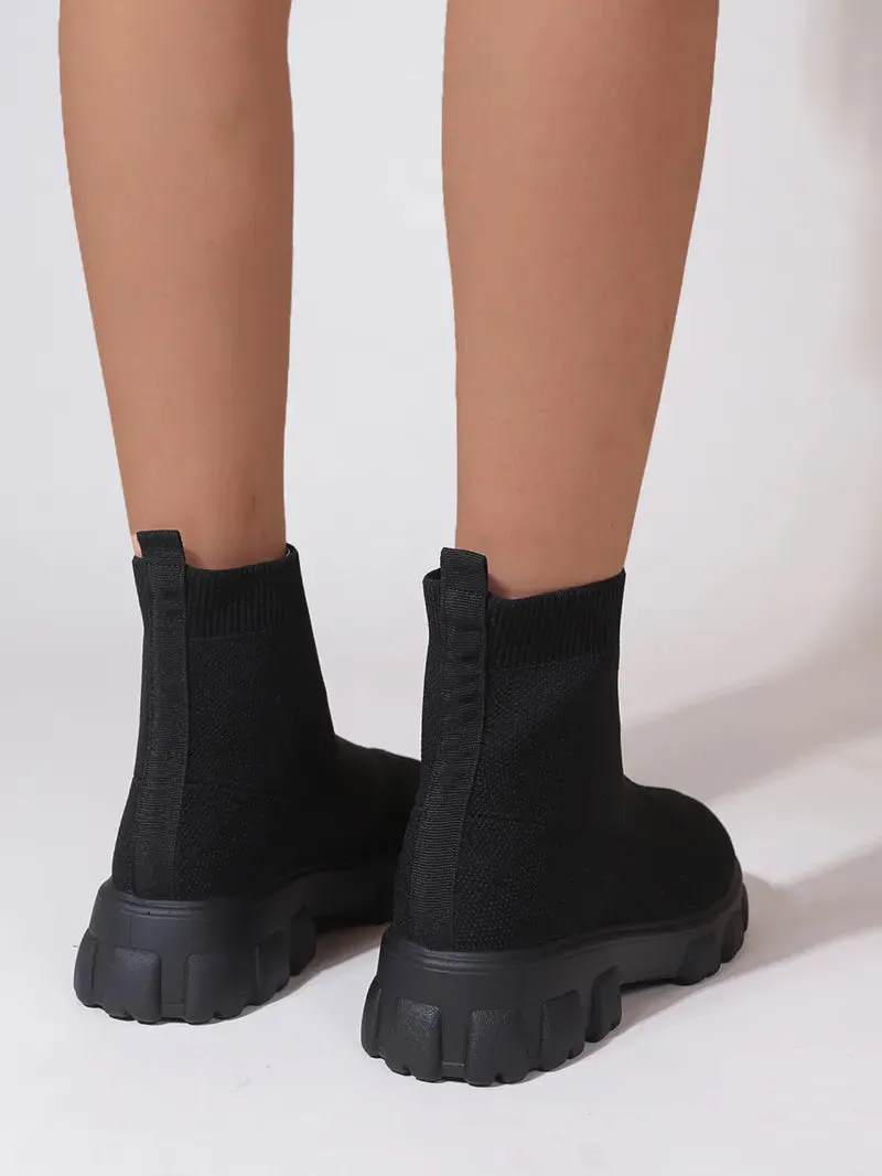 Brand Women Ankle Boots Lightweight Casual Shoes for Women Wedge
