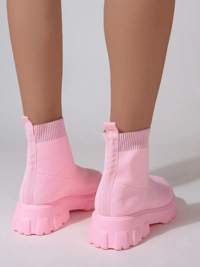 Brand Women Ankle Boots Lightweight Casual Shoes for Women Wedge