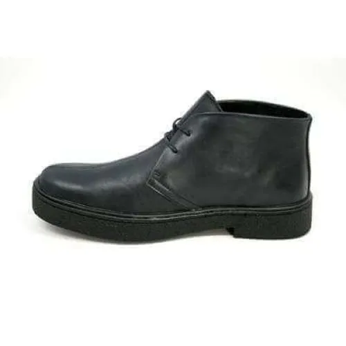 British Walkers Playboy Men's Black and Grey Leather Ankle Boots