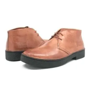 British Walkers Playboy Men's Light Brown Leather Ankle Boots
