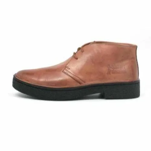 British Walkers Playboy Men's Light Brown Leather Ankle Boots