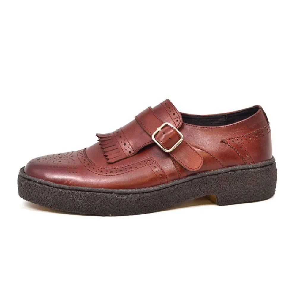 British Walkers Playboy Original Wingtips Men's Dark Brown Leather Oxfords Ankle Boots