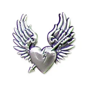 Broken Heart Concho 1-1/4" (3.2 cm) x 1-1/8"
