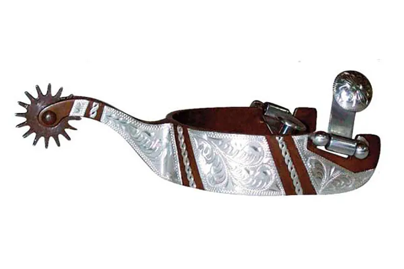 Brown with Silver Show Spurs