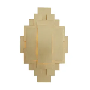Brutalist Brass Sconce