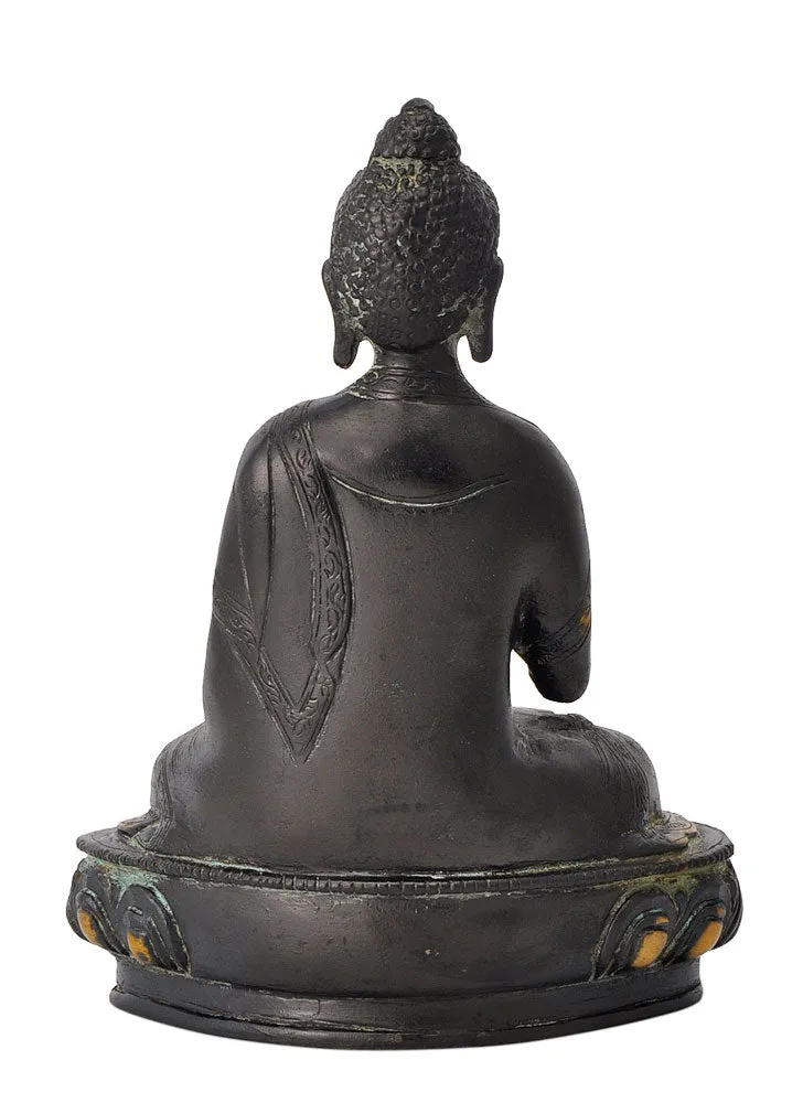 Buddha Brass Statue in Antique Finish