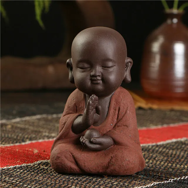 Buddha statues small monk