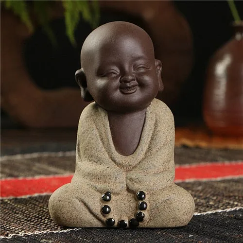 Buddha statues small monk