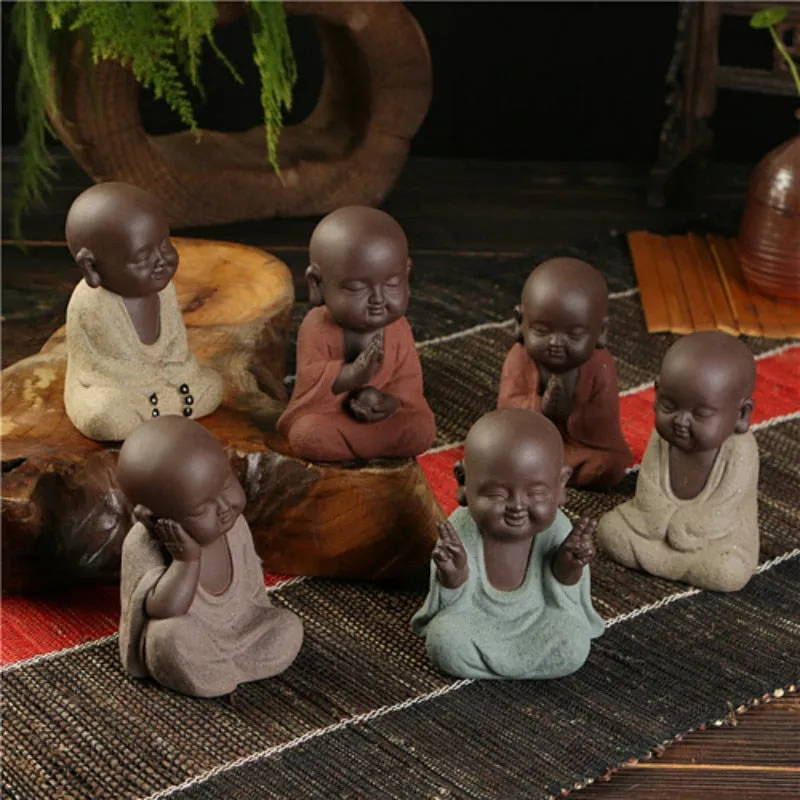 Buddha statues small monk
