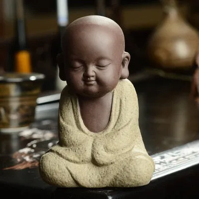 Buddha statues small monk