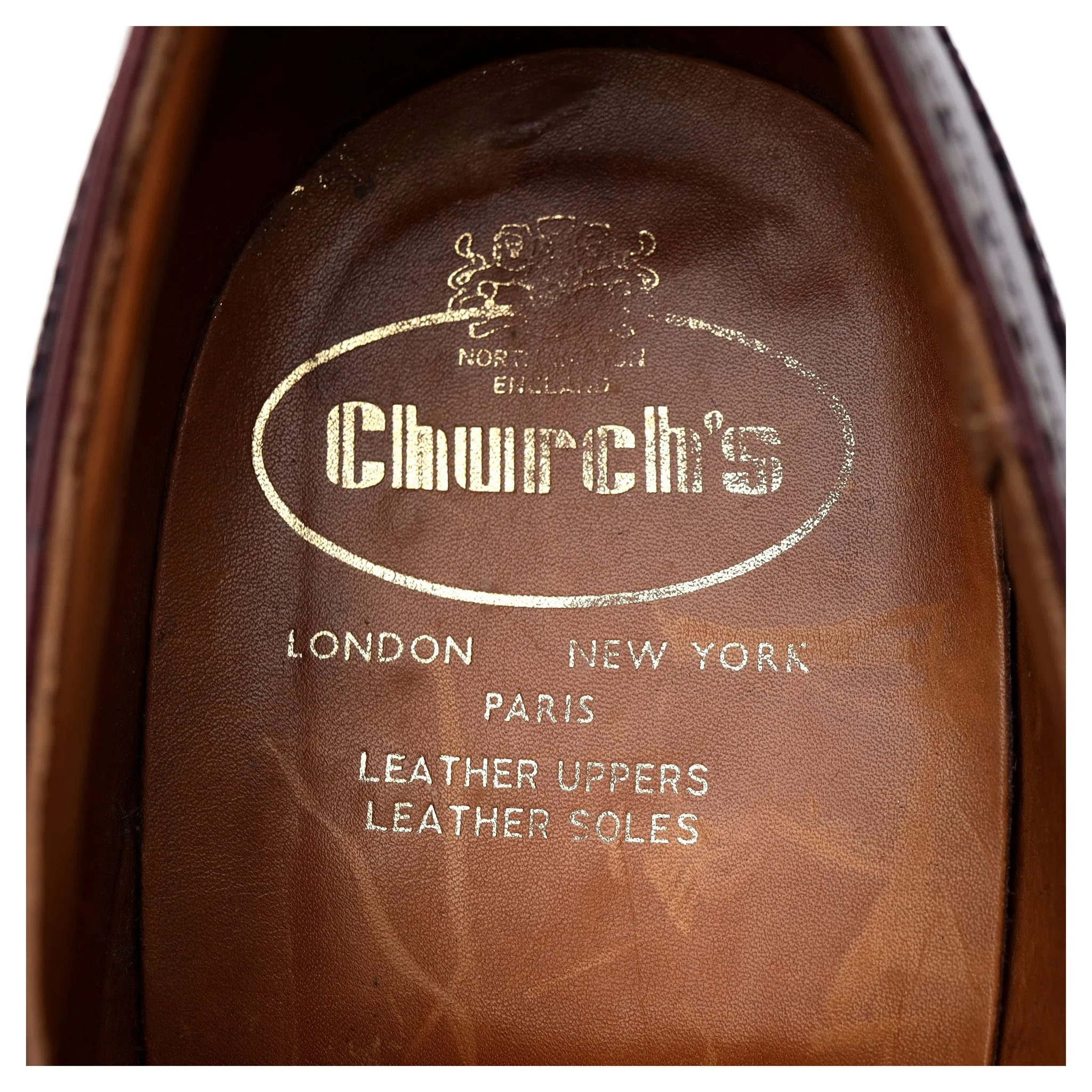 Burgundy Leather Oxford Brogues UK 10 G