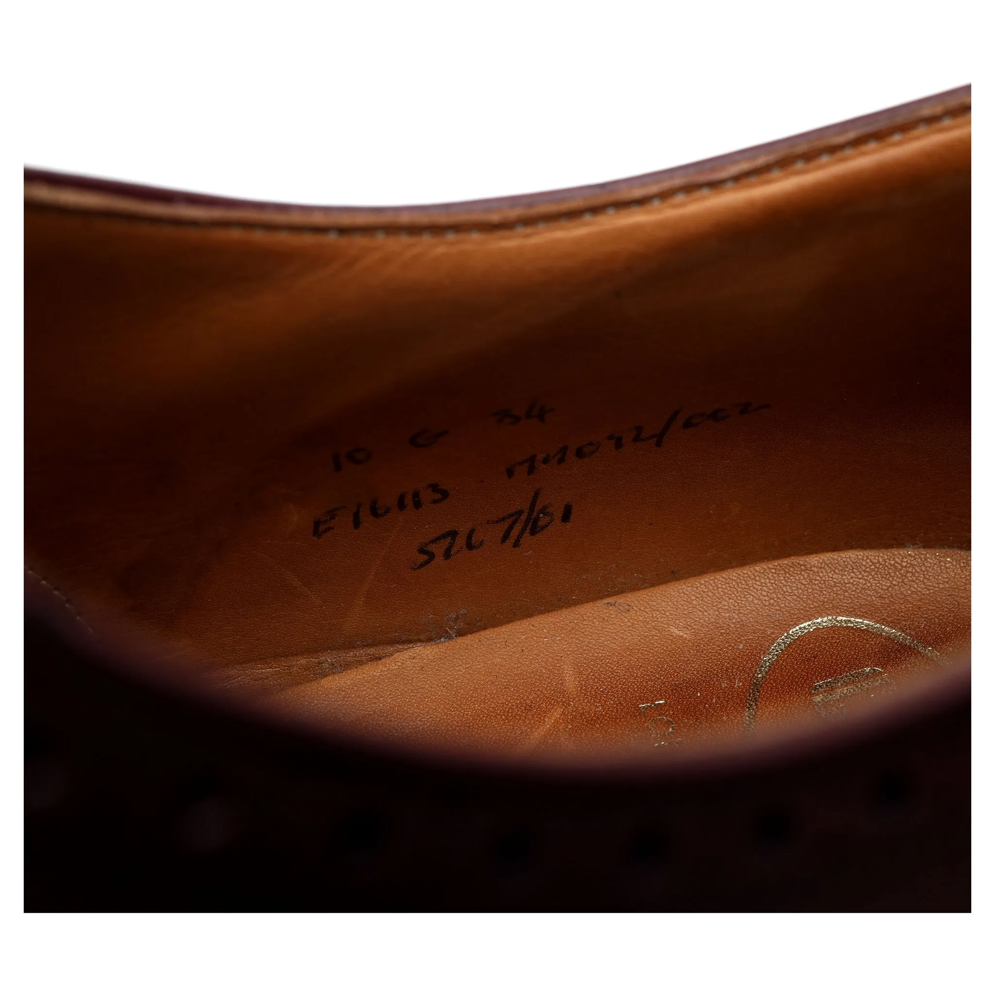 Burgundy Leather Oxford Brogues UK 10 G