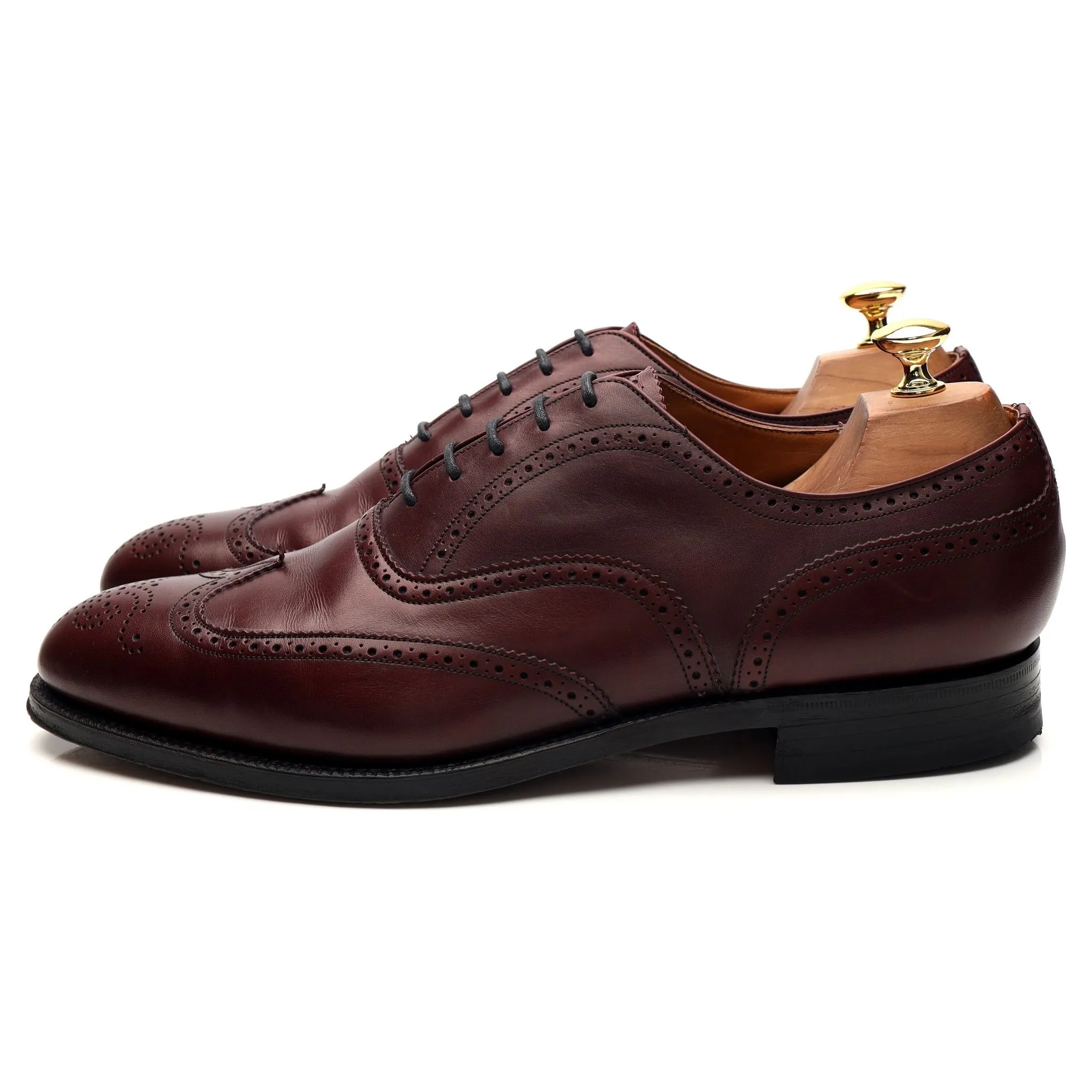 Burgundy Leather Oxford Brogues UK 10 G
