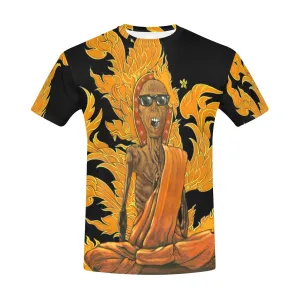 Burning Monk Men's Crew Neck T-shirt