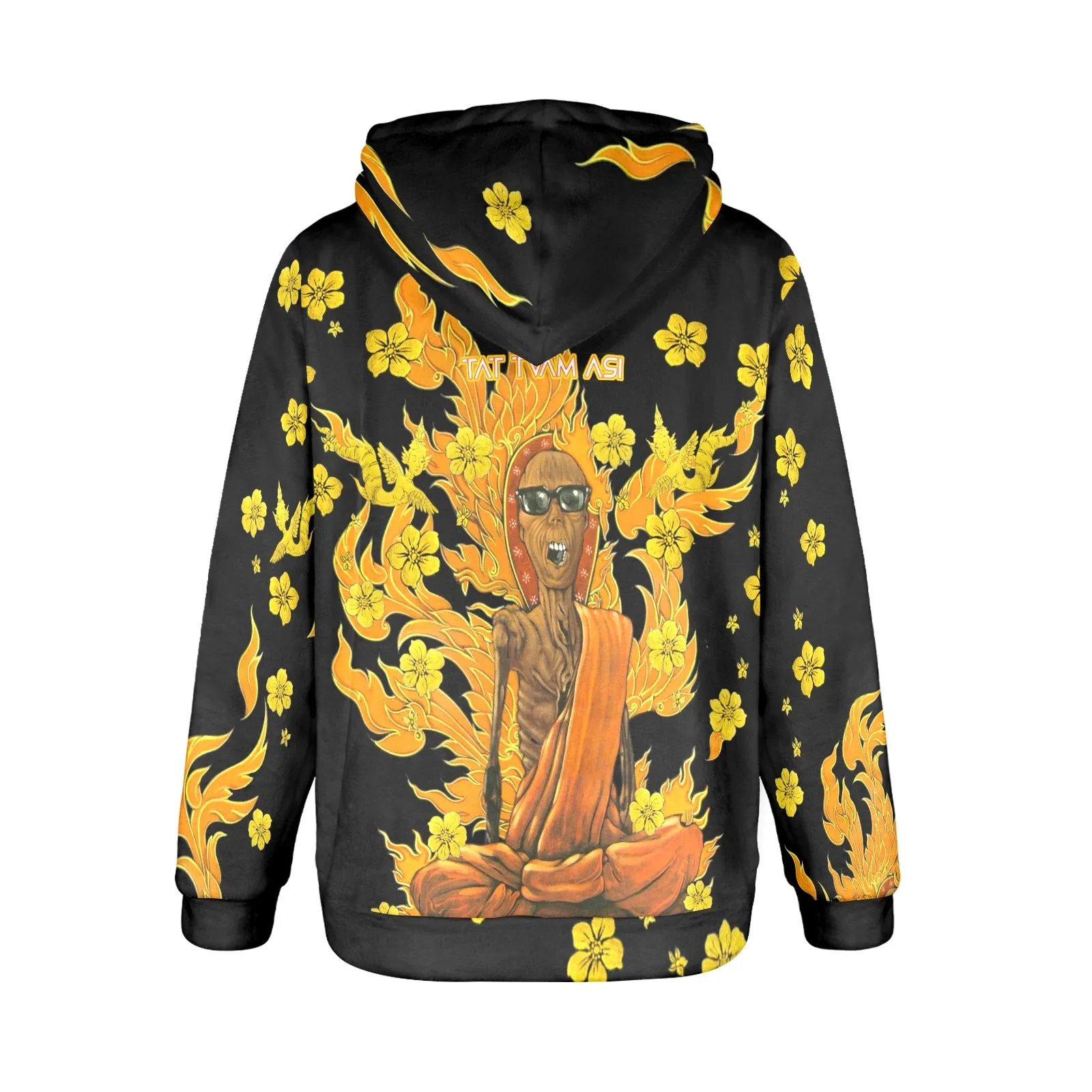Burning Monk Women's Flannel Hoodie