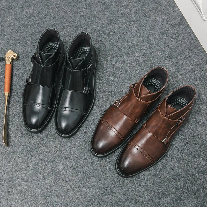 Cade | Double-Monk Strap Boots