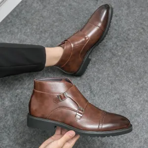 Cade | Double-Monk Strap Boots