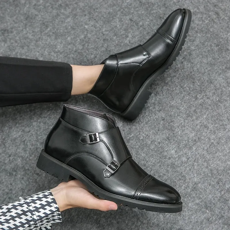 Cade | Double-Monk Strap Boots