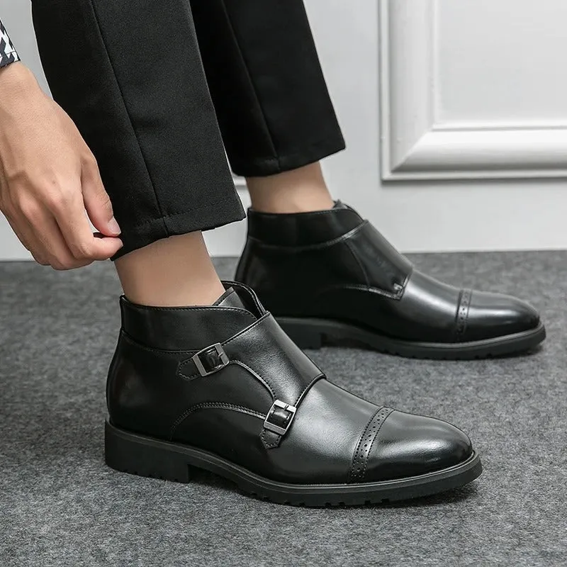 Cade | Double-Monk Strap Boots