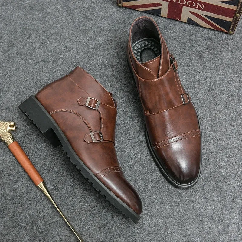 Cade | Double-Monk Strap Boots