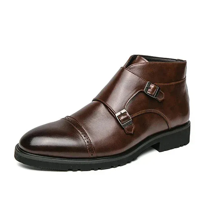 Cade | Double-Monk Strap Boots