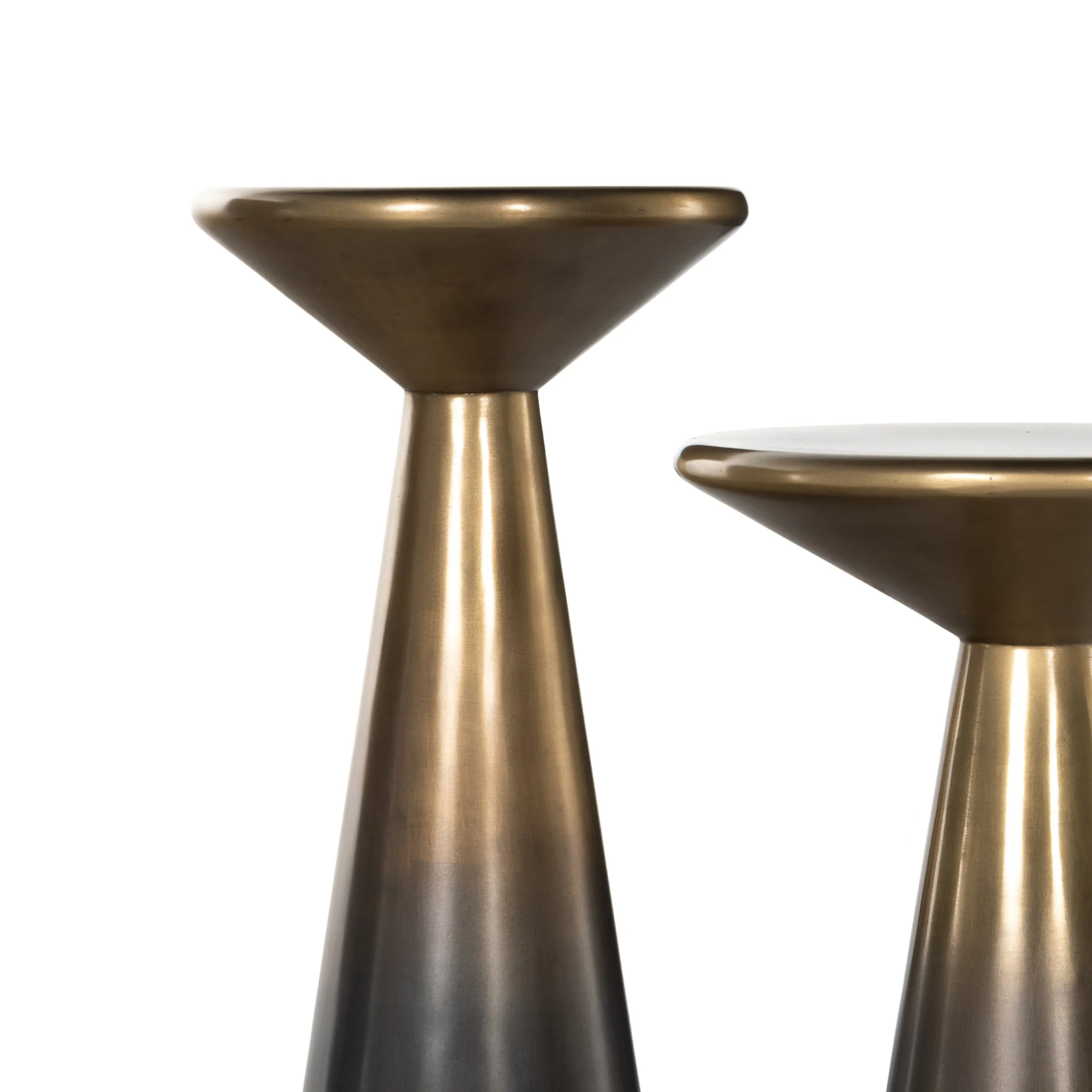 Cameron Accent Tables, Set Of 2-Brass