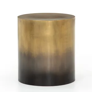 Cameron Ombre End Table-Ombre Brass