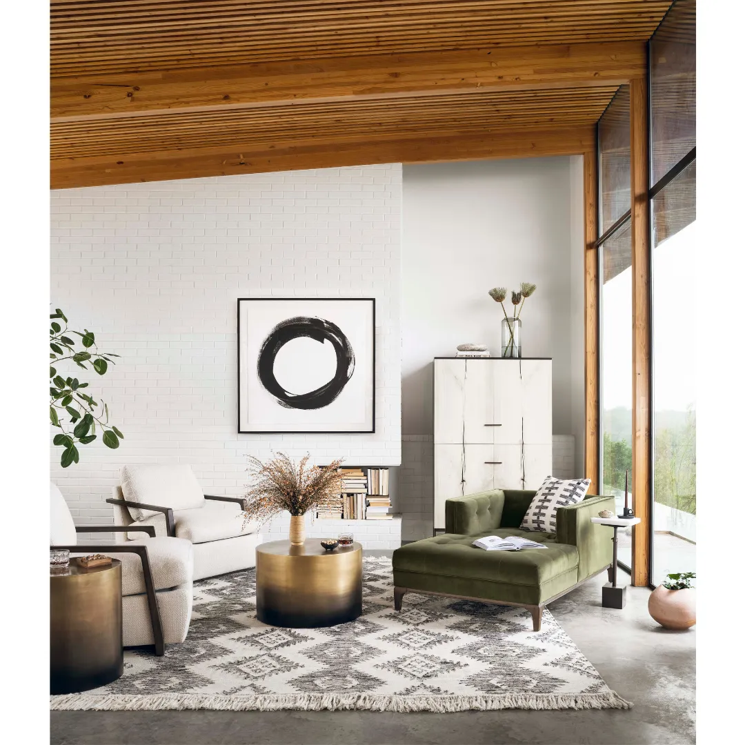 Cameron Ombre End Table-Ombre Brass