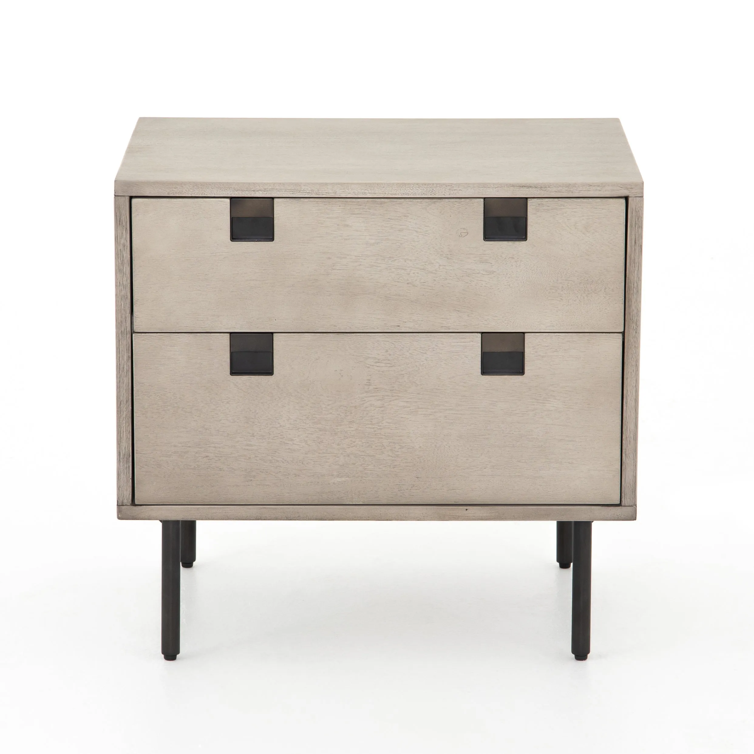 Carly 2 Drawer Nightstand-Grey Wash