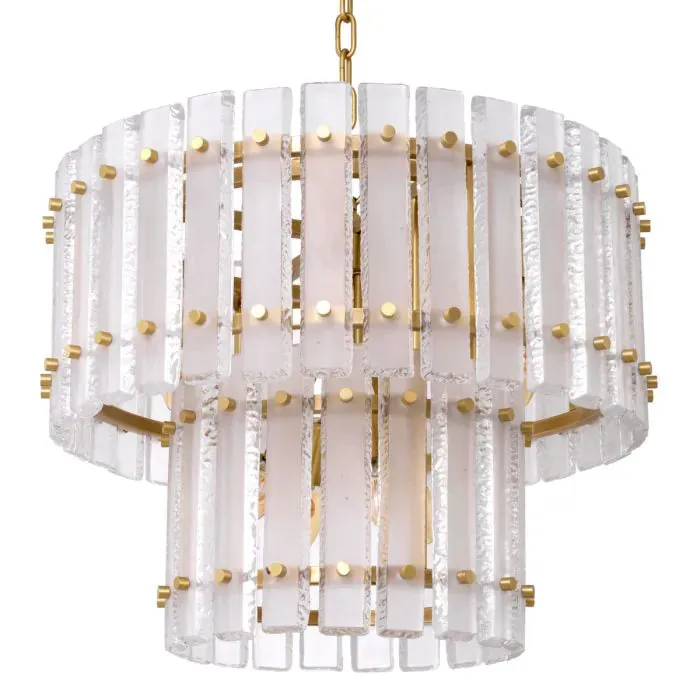 Chandelier Blason - Antique Brass Finish