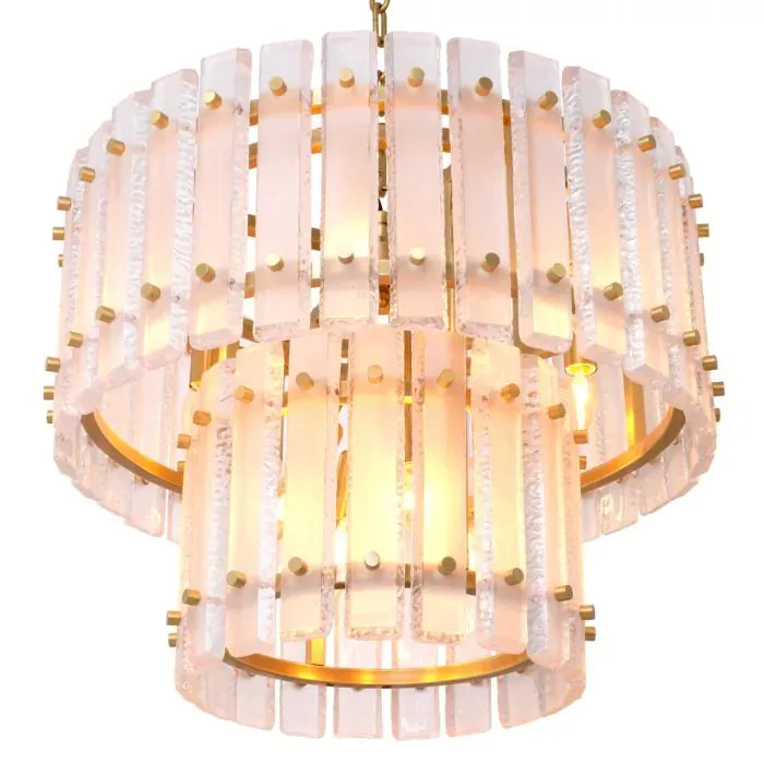 Chandelier Blason - Antique Brass Finish