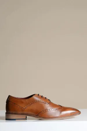 Chaussures en cuir marron, Marc Darcy Dawson - Wingtip brogue