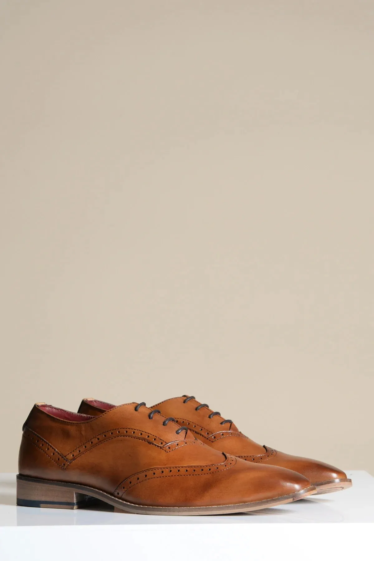 Chaussures en cuir marron, Marc Darcy Dawson - Wingtip brogue