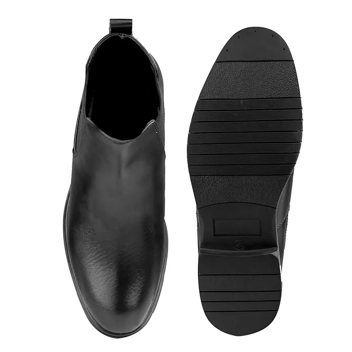Chelsea Slip On Boots with PU Material -JonasParamount