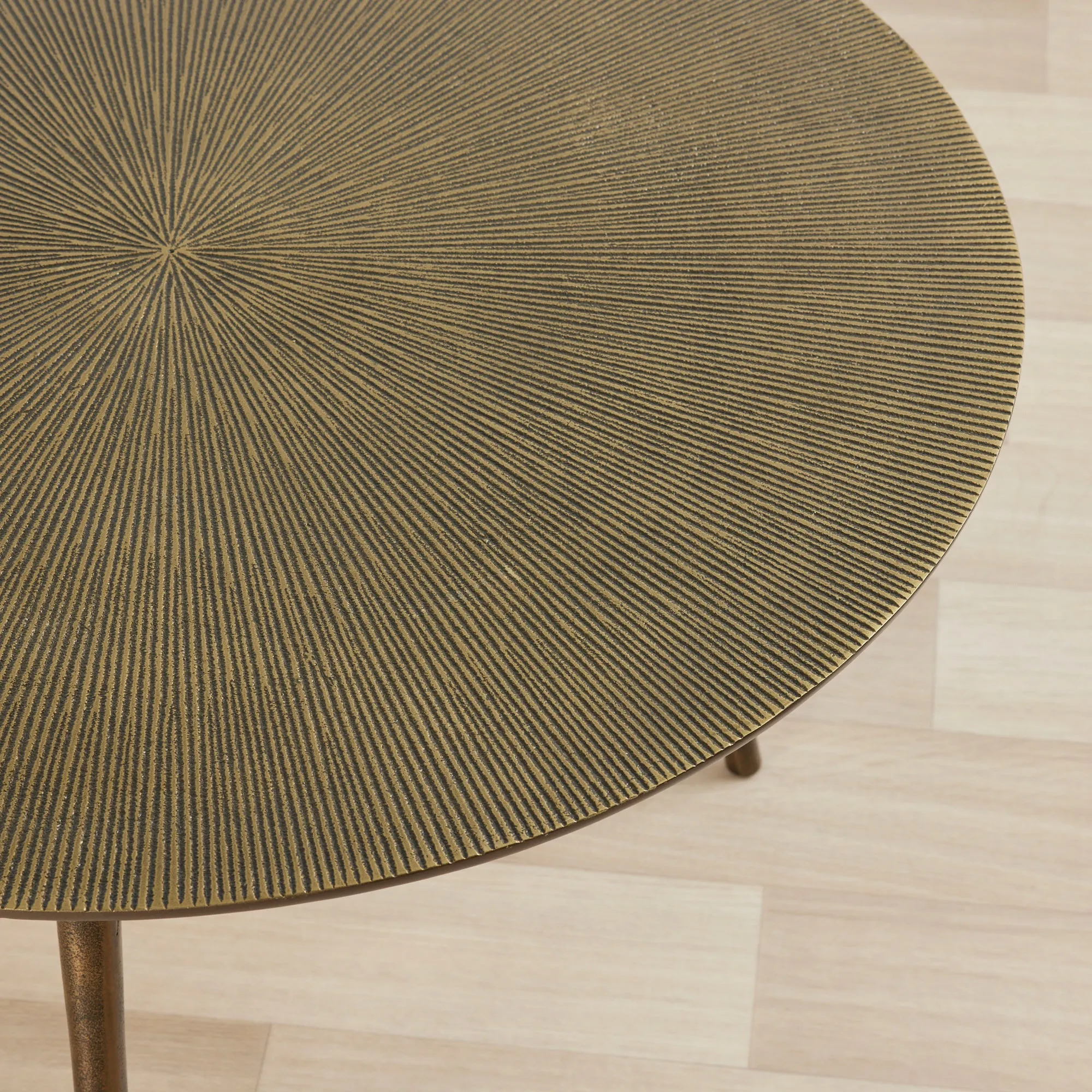 Cleo Coffee Table - Antique Brass