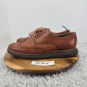 Cole Haan Original Grand Brown Woodbury Leather Wingtip Casual Oxford Mens 9.5 M