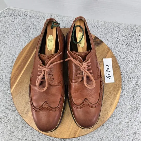Cole Haan Original Grand Brown Woodbury Leather Wingtip Casual Oxford Mens 9.5 M