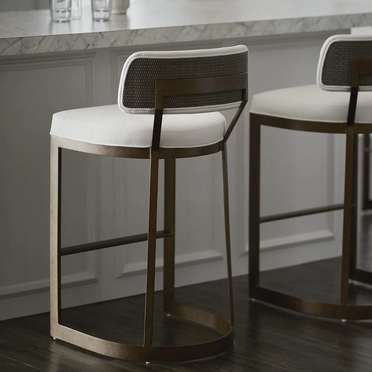 Conrad 30" Barstool, Gold