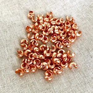Copper 4mm Crimp Cover - Package of 100