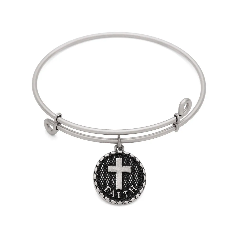 Cross, Bangle Antique Silver Color Finish