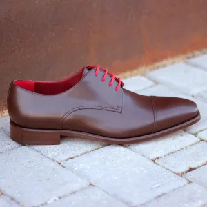DapperFam Vero in Dark Brown Men's Italian Leather Derby
