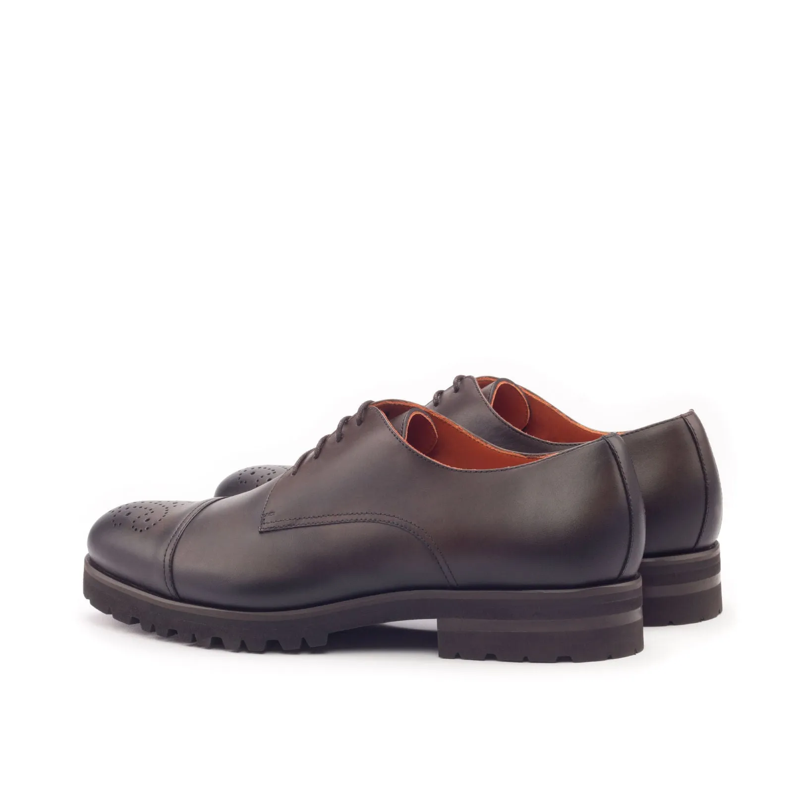 DapperFam Vero in Dark Brown Men's Italian Leather Derby
