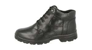 DB SHOES Mens Soft Leather Ankle Boots Wide Fit (4E) in Black Size 7