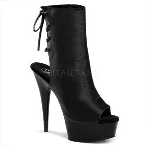 DELI-1018 PU Leather Ankle Boots