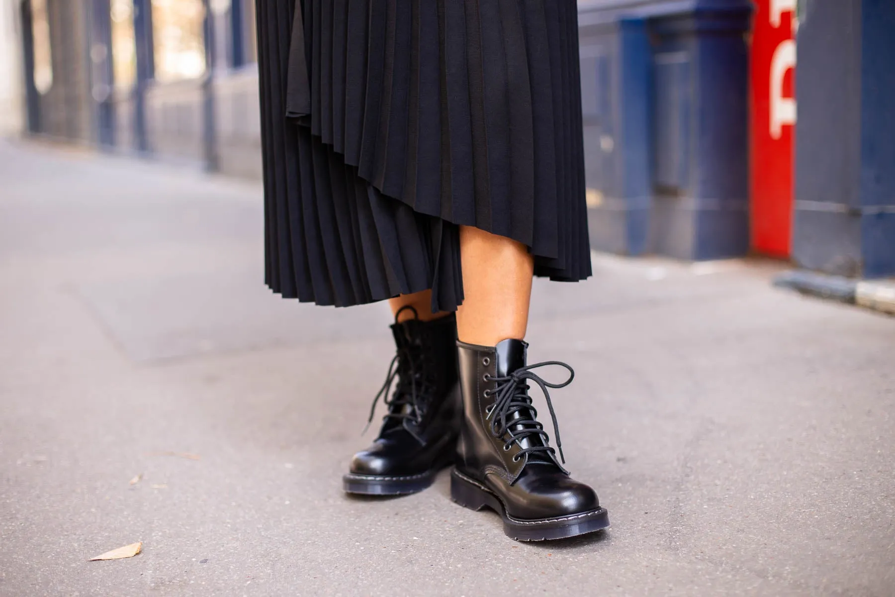 Derby Boot 8 Eye Black Hi-Shine