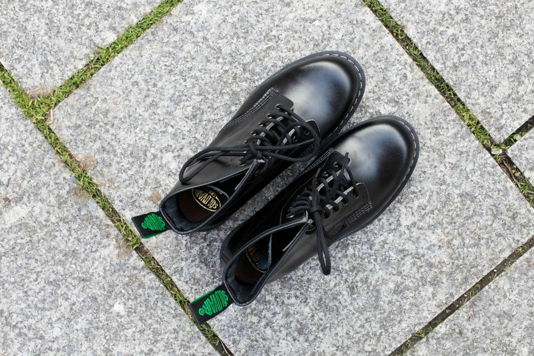 Derby Boot 8 Eye Black Hi-Shine